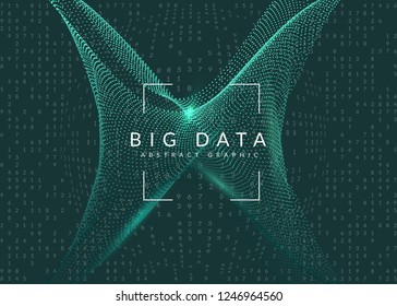 Quantum computing background. Technology for big data, visualization, artificial intelligence and deep learning. Design template for communication concept. Futuristic quantum computing backdrop.