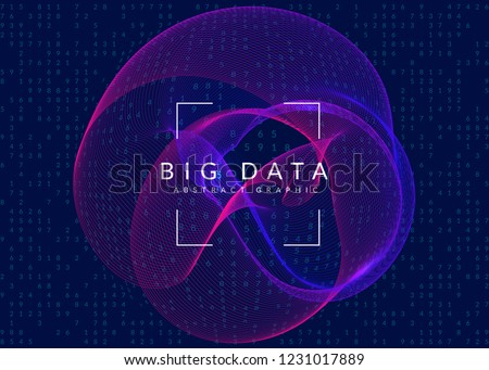 Quantum computing background. Technology for big data, visualization, artificial intelligence and deep learning. Design template for software concept. Cyber quantum computing backdrop.