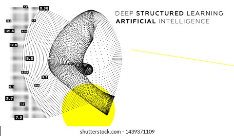 Computación cuántica, inteligencia artificial de aprendizaje profundo, ilustraciones criptográficas de señales infográficas vectoriales. Algoritmos de datos grandes para visualización de empresas, presentaciones científicas, afiches, portadas