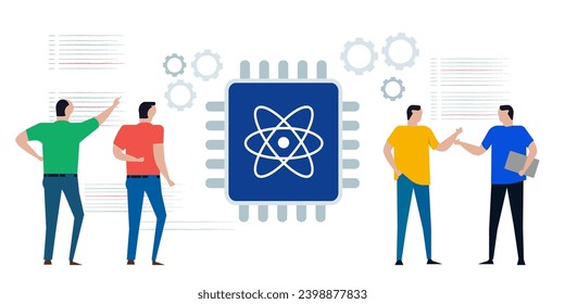 quantum computing research team working  