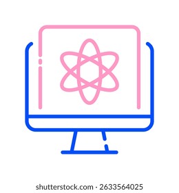Quantum Computing Vector Design for Ultra-Fast Processors and Future Logic. Smart chip icon, next-gen technology concept