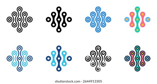 Ícone de Pontos do Quantum define coleção de vários estilos 
