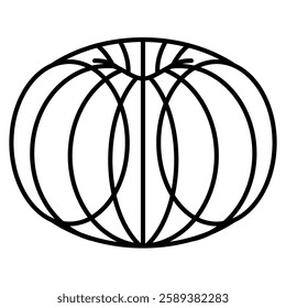 Quantum Fields icon represented by Quantum Fields symbol Line style.