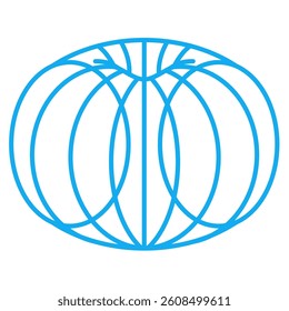 Quantum Fields icon represented by Quantum Fields symbol Dual Line style.