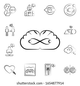 Quantum icon. Mad science icons universal set for web and mobile