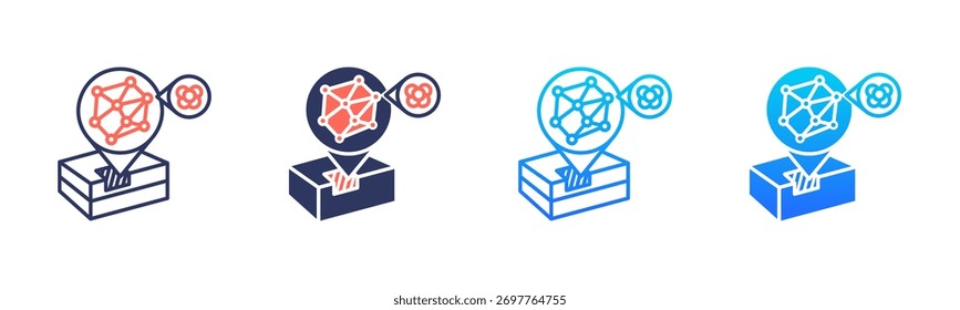 Pacote De Ícones Do Quantum Neutrino Detection Em Vários Estilos