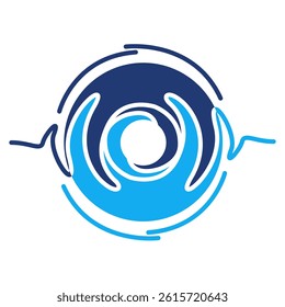 Quantum Noise icon represented by Quantum Noise symbol Dualtone style.