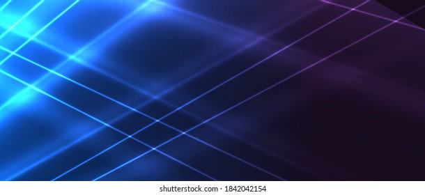 Quantum processing. Deep learning artificial intelligence. Future new technology  for business or science presentation. Vector background