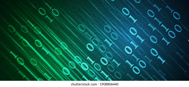 Quantum processing. Deep learning artificial intelligence. Future new technology  for business or science presentation. Vector background