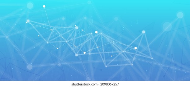 Quantum processing. Deep learning artificial intelligence. Future new technology  for business or science presentation
