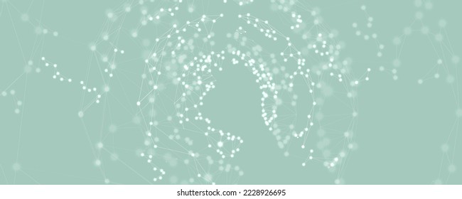 Quantum processing. Deep learning artificial intelligence. Future new technology  for business or science presentation. Vector background