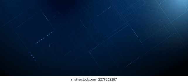 Quantum processing. Deep learning artificial intelligence. Future new technology  for business or science presentation. Vector background