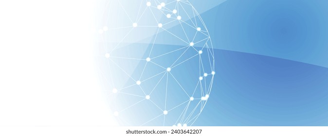 Quantum processing. Deep learning artificial intelligence. Future new technology  for business or science presentation. Vector background