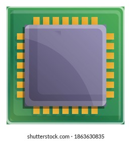 Quantum processor icon. Cartoon of quantum processor vector icon for web design isolated on white background svg