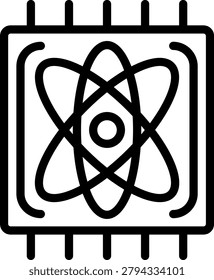 Quantum Quasar Vector Design Icon Style