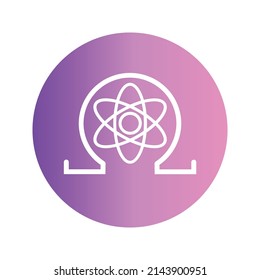 Quantum Resistant Ledger Cryptocurrency coin icon. QRL coin symbol. Cryptocurrency vector icon. Flat Vector illustration - Vector