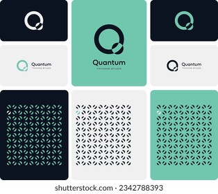 Quantum Tech Logo Design with a brand Guide