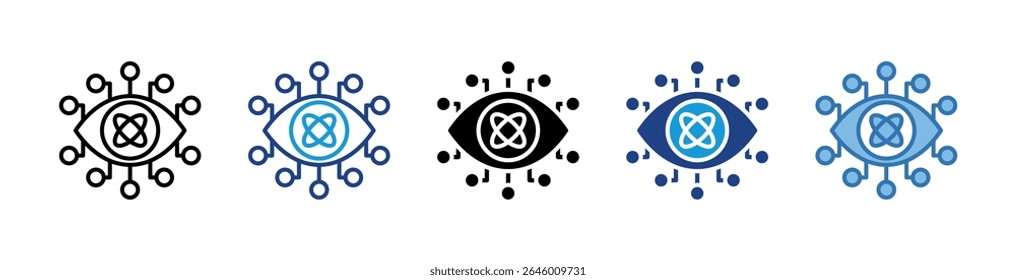 Quantum Vision Icon Element For Design