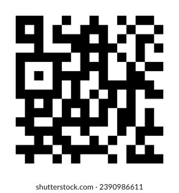Quar code line icon. Scan me, product, link to application, pattern, recognition, chip, information, marking. Multicolored icon on white background