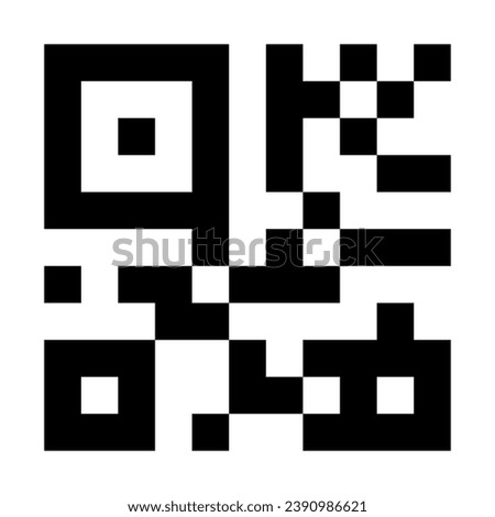 Quar code line icon. Scan me, product, link to application, chip, information, pattern, recognition, marking. Multicolored icon on white background