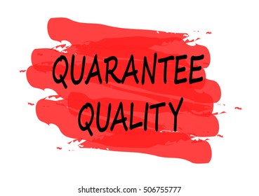 quarantee quality vector card