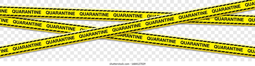 Quarantine biohazard vaccine tape isolated transparent background