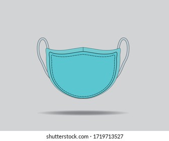 Quarantine blue health protection mask