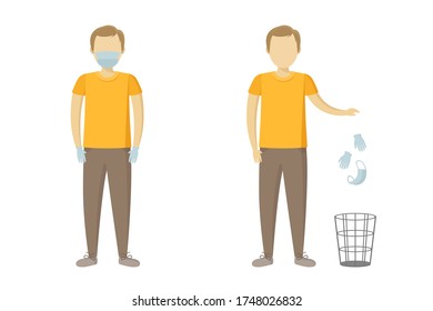 Quarantine cancellation. Epidemic ending. Vector illustration.