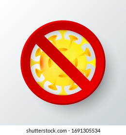 Quarantine coronavirus background illustration vector