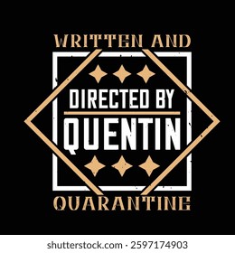 Quarantine elements, vector, typhography file
