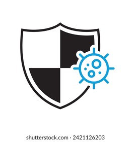 quarantine icon. Line vector icon on white background. High quality design element. Editable linear style stroke. Vector icon