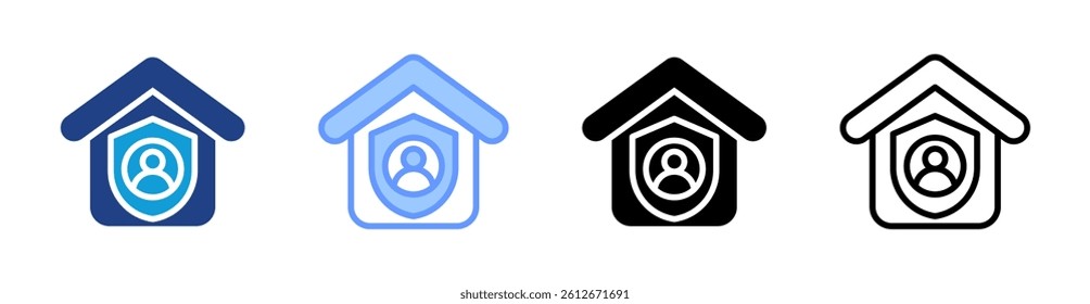 Quarantine icon set multiple style collection