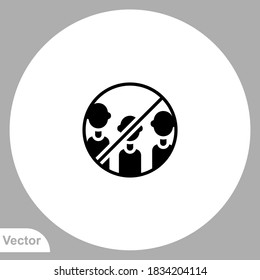 Quarantine icon sign vector,Symbol, logo illustration for web and mobile