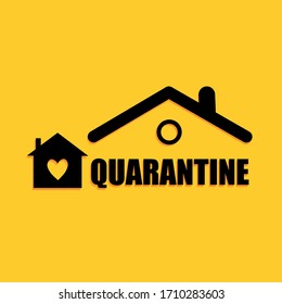 
QUARANTINE LOGO, HOME PROTECTION ICON, PRE-COMING