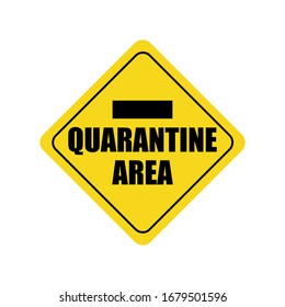 Quarantine Sign Logo No Entry Stock Vector (royalty Free) 1679501596 