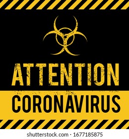 Quarantine sing. Stop Pandemic Coronavirus covid-19 2019-nCoV. Closed for quarantine notification.