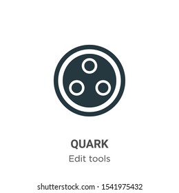 Quark vector icon on white background. Flat vector quark icon symbol sign from modern edit tools collection for mobile concept and web apps design.