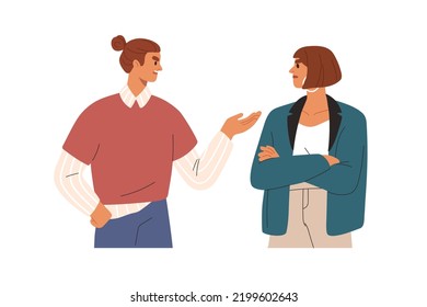 Quarrel, conflict between man and woman employees. Arguing colleagues. Angry discontent business partners argument, misunderstanding. Flat graphic vector illustration isolated on white background