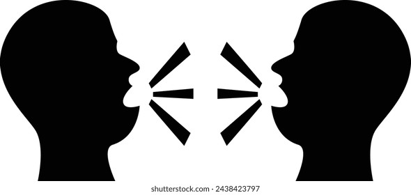 quarrel and fight between two aggressive people