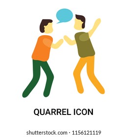 Quarrel icon vector isolated on white background, Quarrel transparent sign , business people, person or human illustration - Powered by Shutterstock - Get 15% off with code: PIKWIZARD15