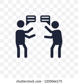 Quarrel transparent icon. Quarrel symbol design from Communication collection. Simple element vector illustration on transparent background.
