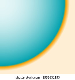 Quarter Circle Corner Frame Gradient Background