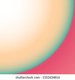 Quarter Circle Corner Frame Gradient Background