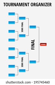Quarter final chart on grey background