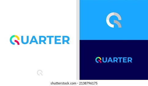 QUARTER LOGO WORD MARK EDITABLE