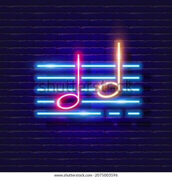 Quarter note neon icon. Music\
glowing sign. Music concept. Vector illustration for Sound\
recording studio design, advertising, signboards, vocal\
studio.
