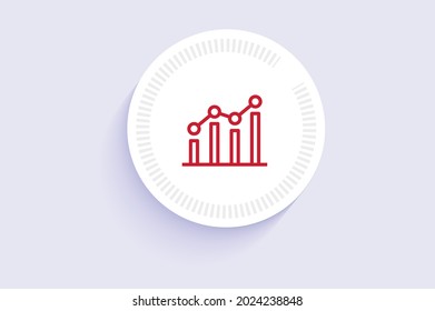 quarterly analytics report icon vector design