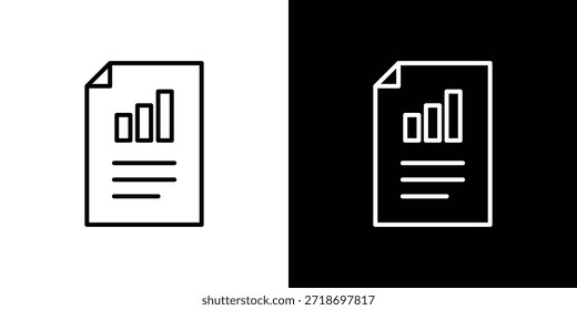 Elemento do logotipo do ícone do relatório trimestral. Ilustração vetorial. EPS10