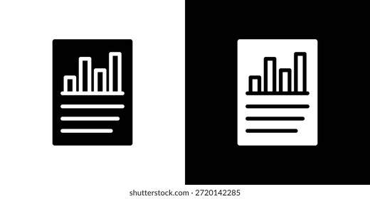Quarterly report icon set Vector Design for mobile concept and web design.