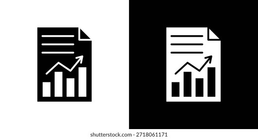 Symbol für Quartalsbericht. Einfaches, hochwertiges Piktogramm. Moderner solider Stil